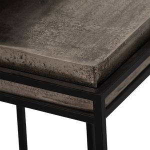 BARNETWIND SET OF 2 BLACK TABLE 23 (IN) 9