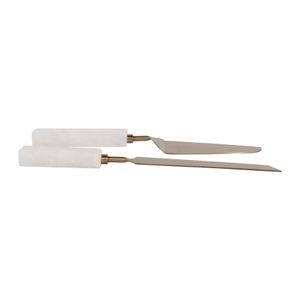ELMCLIFF SET OF 2 WHITE SERVEWARE 1 (IN) 6