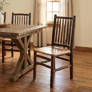 Hickory Spoke Back Side Chair - Natural Hickory Seat