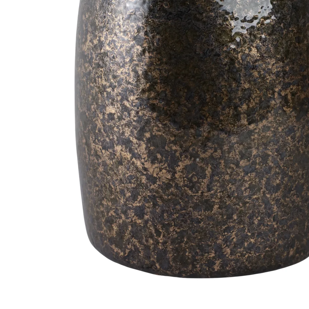 FARLEYDALE BLACK GLASS VASE 18 (IN)