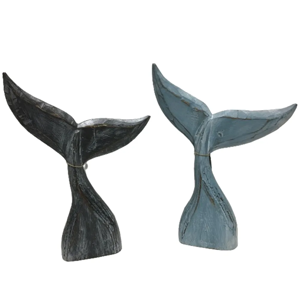 16" WHALE TAIL STATUES 2-ASST