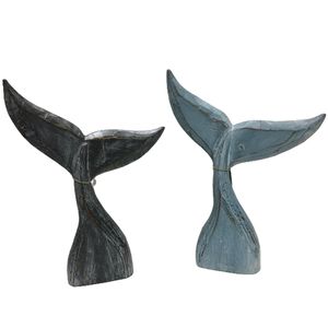 16" WHALE TAIL STATUES 2-ASST 1