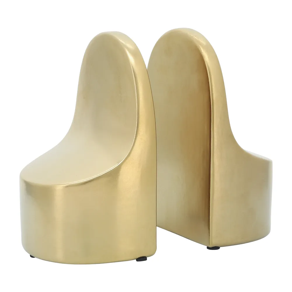 ORRBAY SET OF 2 GOLD BOOKENDS 7 (IN)