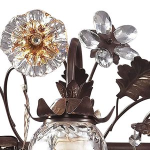 Cristallo Fiore 26'' Wide 3-Light Vanity Light - Deep Rust 3