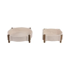 EMMETPORT SET OF 2 BROWN TRAY 4 (IN) 4