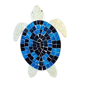 16" BLUE MOSAIC TURTLE 1
