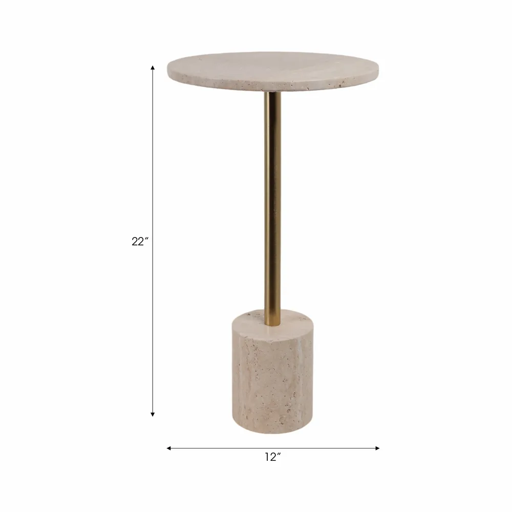 DOVERGROVE IVORY TABLE 23 (IN)