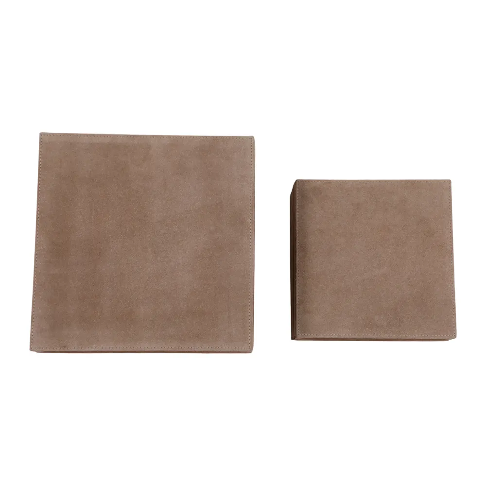 DEANLAND SET OF 2 TAN BOXES 5 (IN)
