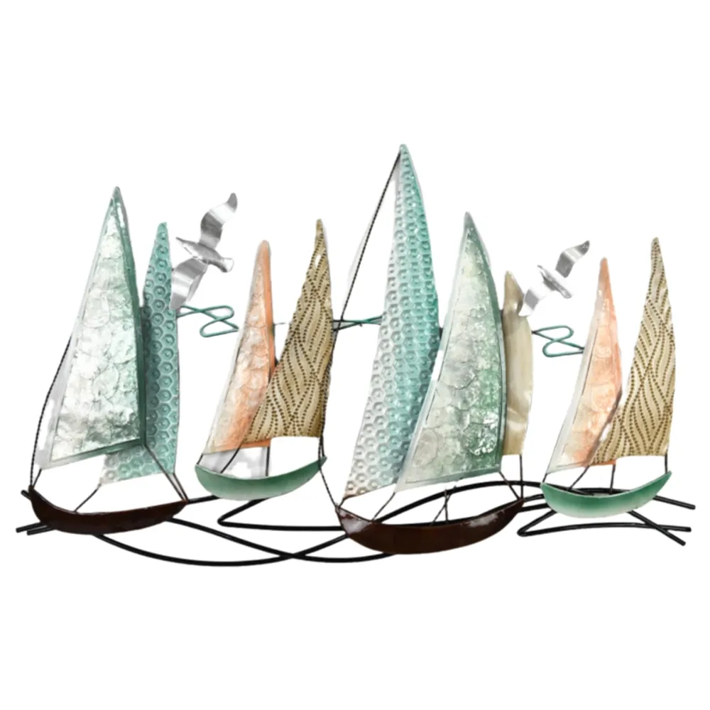 38-3/4" SAILBOATS WALL DECOR