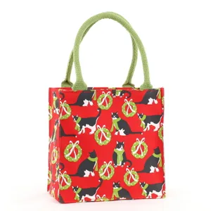 Holiday Kitties Reusable Itsy Bitsy Gift Bag 4