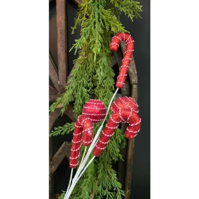 Jolly Red Swirl Candy Pick