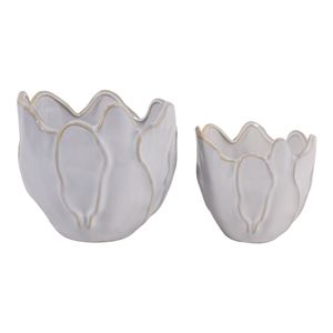 DRYDENRUN SET OF 2 IVORY PLANTER 7 (IN) 1