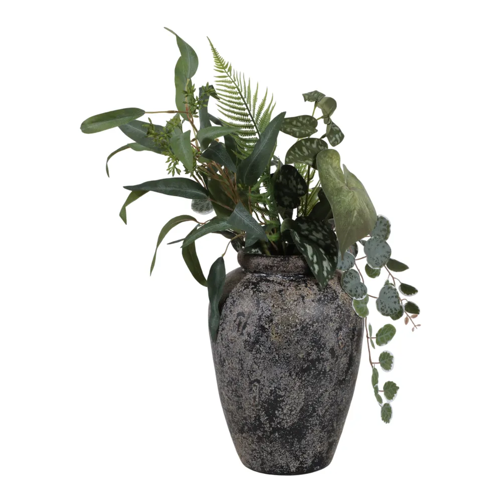 WILSONMOOR BLACK VASE 12 (IN)