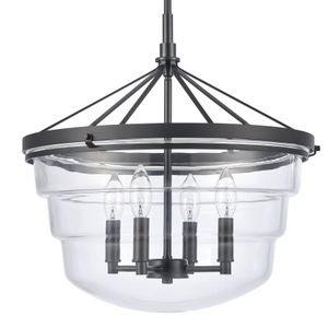 Boyer 18'' Wide 4-Light Pendant - Matte Black 4