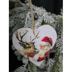 Santa Love Ornament 4x4.25in 1