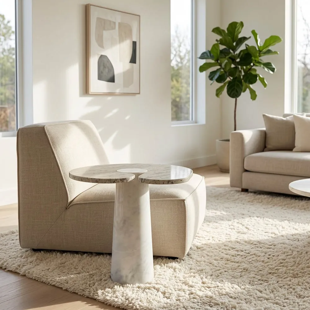HUTTONWOOD IVORY TABLE 24 (IN)