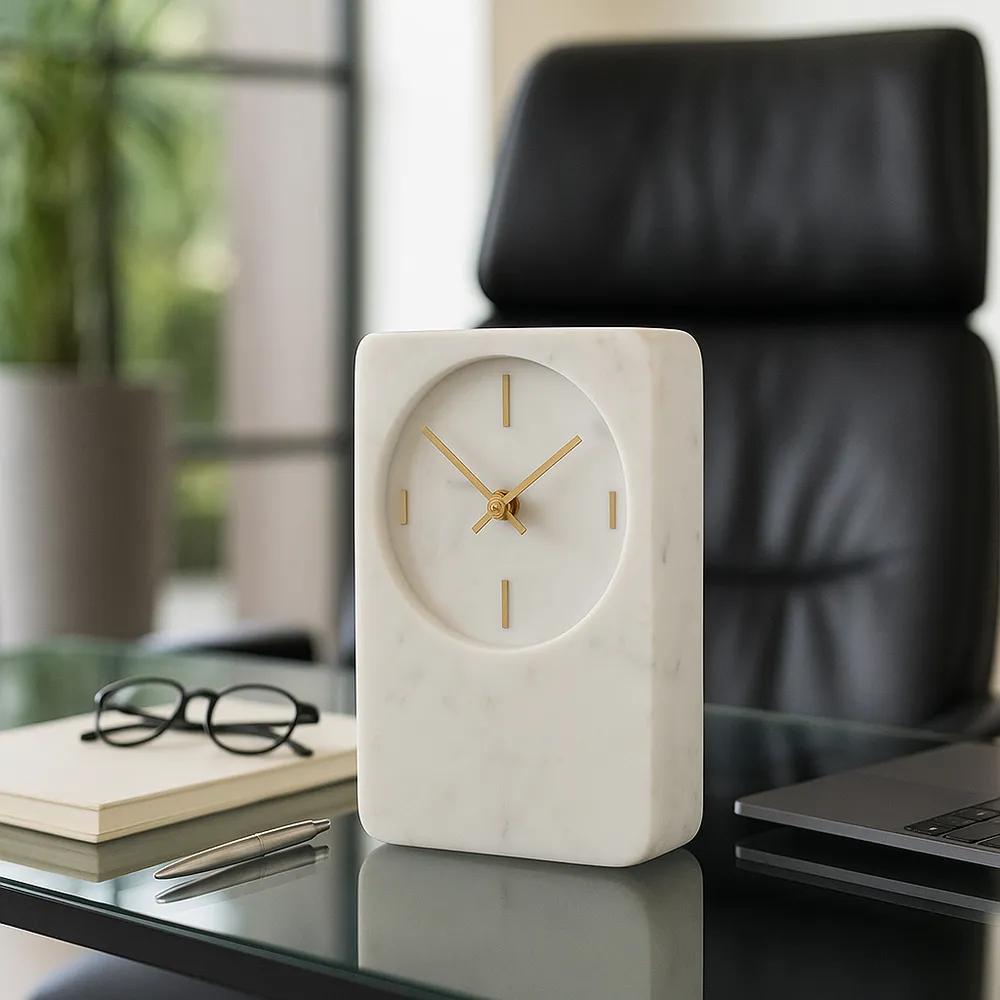 GLENNROSE WHITE CLOCK 9 (IN)