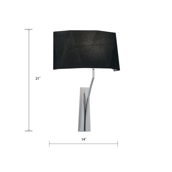 Diamond 21'' High 1-Light Sconce - Polished Nickel