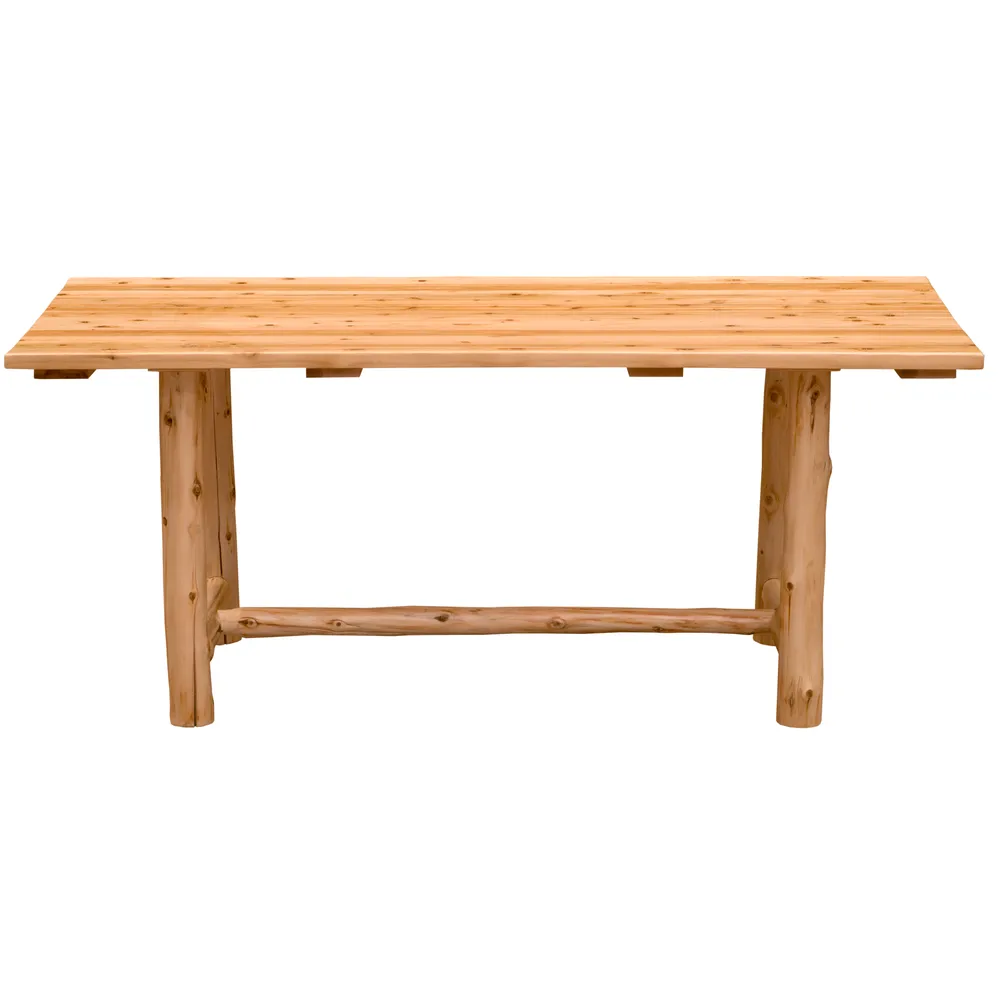 Voyageur Rectangle Dining Table with Dimensional Cedar Top - 5-foot - Natural - Armor