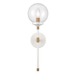 Boudreaux 19'' High 1-Light Sconce - Matte White 1