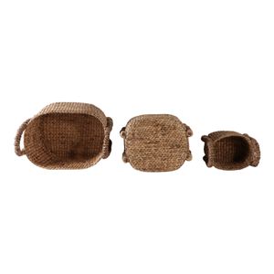 ROSSSIDE SET OF 3 TAN BASKETS 16 (IN) 9