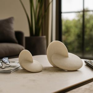 EVERTONSTONE SET OF 2 WHITE DECOR 8 (IN) 11
