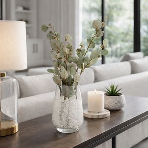HANNAHMORE CLEAR GLASS VASE 10 (IN) 2