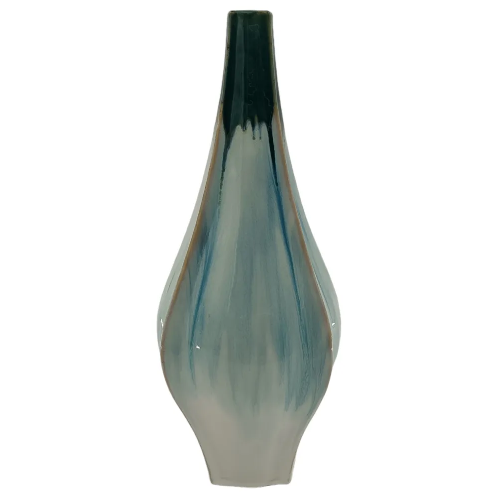 SLATERFORD GREEN VASE 19 (IN)