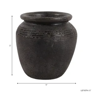 GRIFFINLAND BLACK VASE 6 (IN) 10
