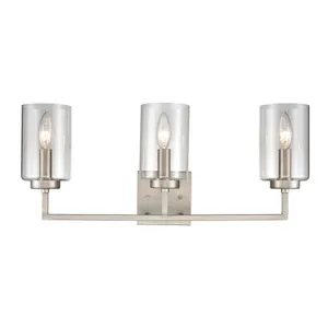 West End 23'' Wide 3-Light Vanity Light - Brushed Nickel 1