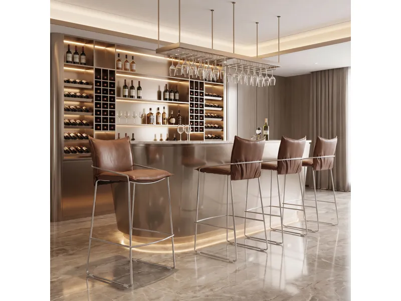 Pola Barstool Brown 10