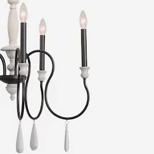 Brownell 24.5'' Wide 5-Light Chandelier - Anvil Iron 4