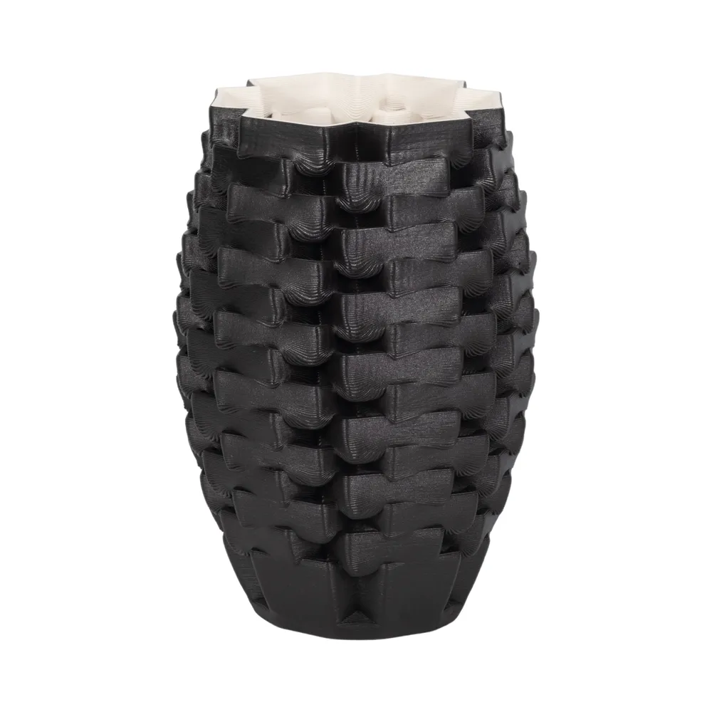 OLIVERSTONE BLACK VASE 13 (IN)