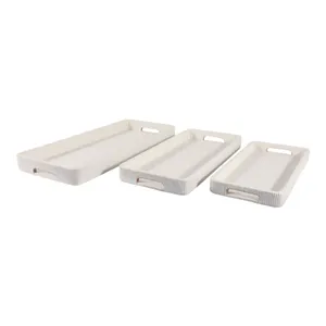 RYETON SET OF 3 BROWN TRAY 3 (IN) 2