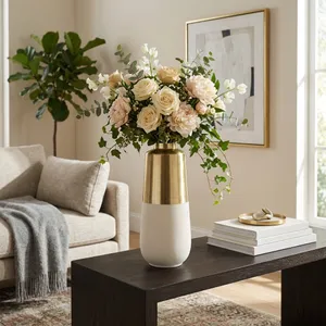 ALBARUN GOLD VASE 21 (IN) 10