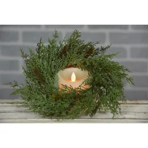 Rustic Cedar 4.5in Candle Ring 1