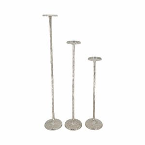 BREEFIELD SET OF 3 SILVER CANDLE HOLDER 40 (IN) 4