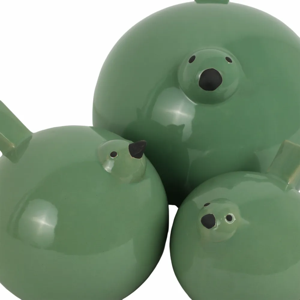HARKENLEY SET OF 3 GREEN DECOR 7 (IN)