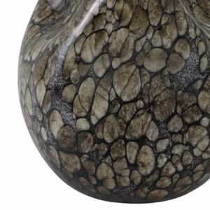 COLEGATE BROWN GLASS VASE 10 (IN) 6