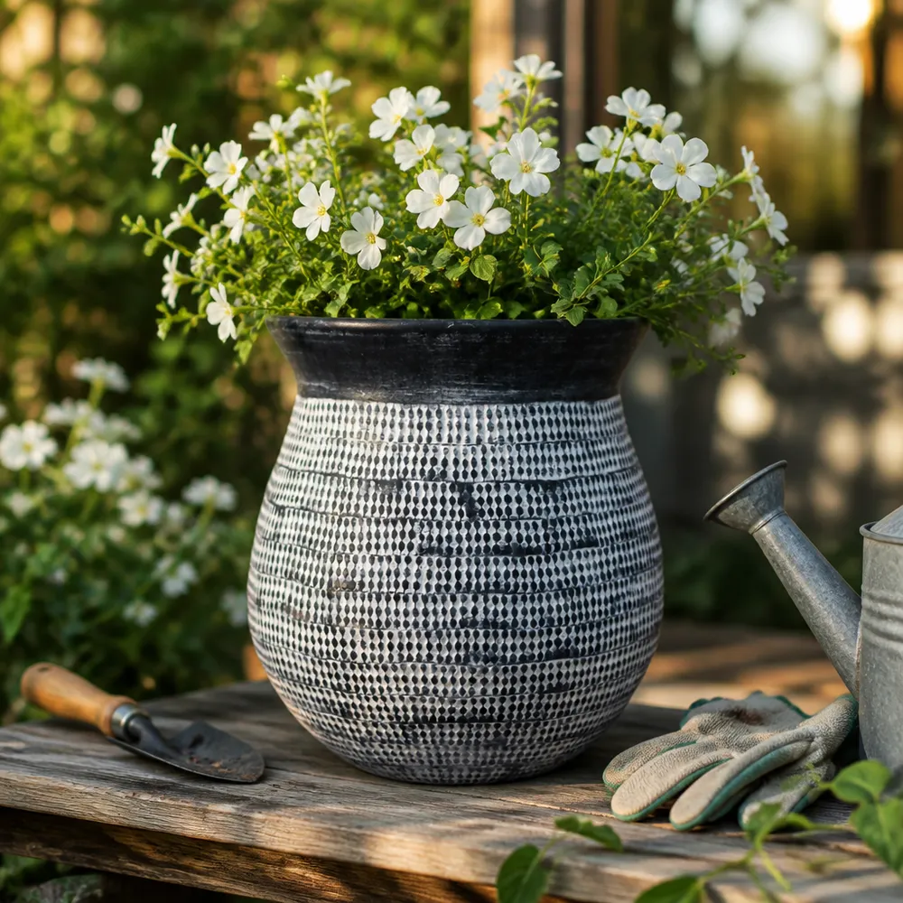 RUEMORE BLUE PLANTER 13 (IN)