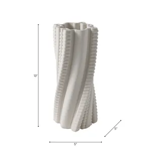 CALDERFIELD IVORY VASE 13 (IN) 9
