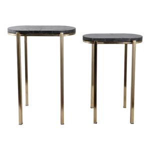 ENOCHVALE SET OF 2 BLACK TABLE 24 (IN) 3