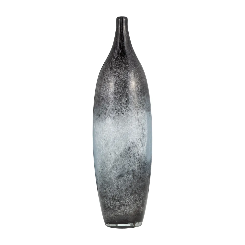 FINLEYMOOR BLUE GLASS VASE 18 (IN)