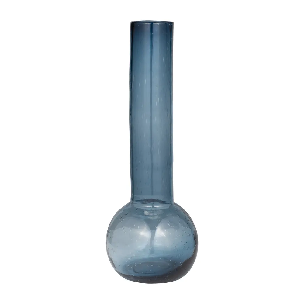 FIONACROSS BLUE GLASS VASE 19 (IN)