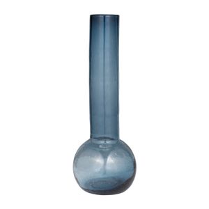 FIONACROSS BLUE GLASS VASE 19 (IN) 3