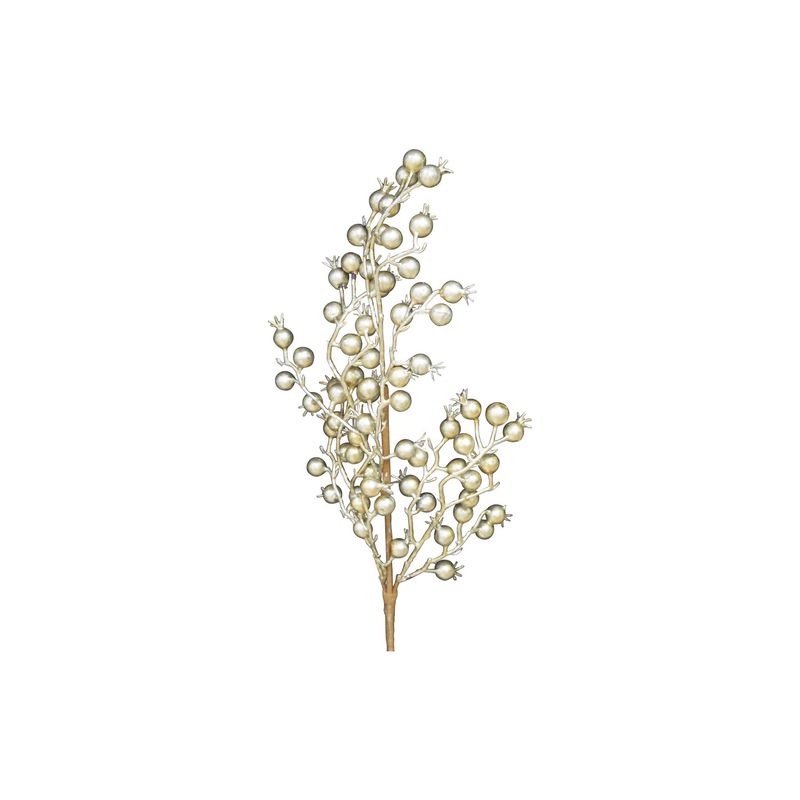 27" Metallic Berry Spray - Champagne