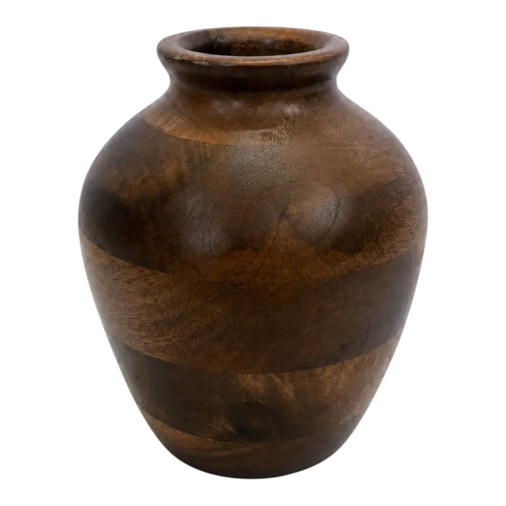 BELDENOAK BROWN VASE 6 (IN)