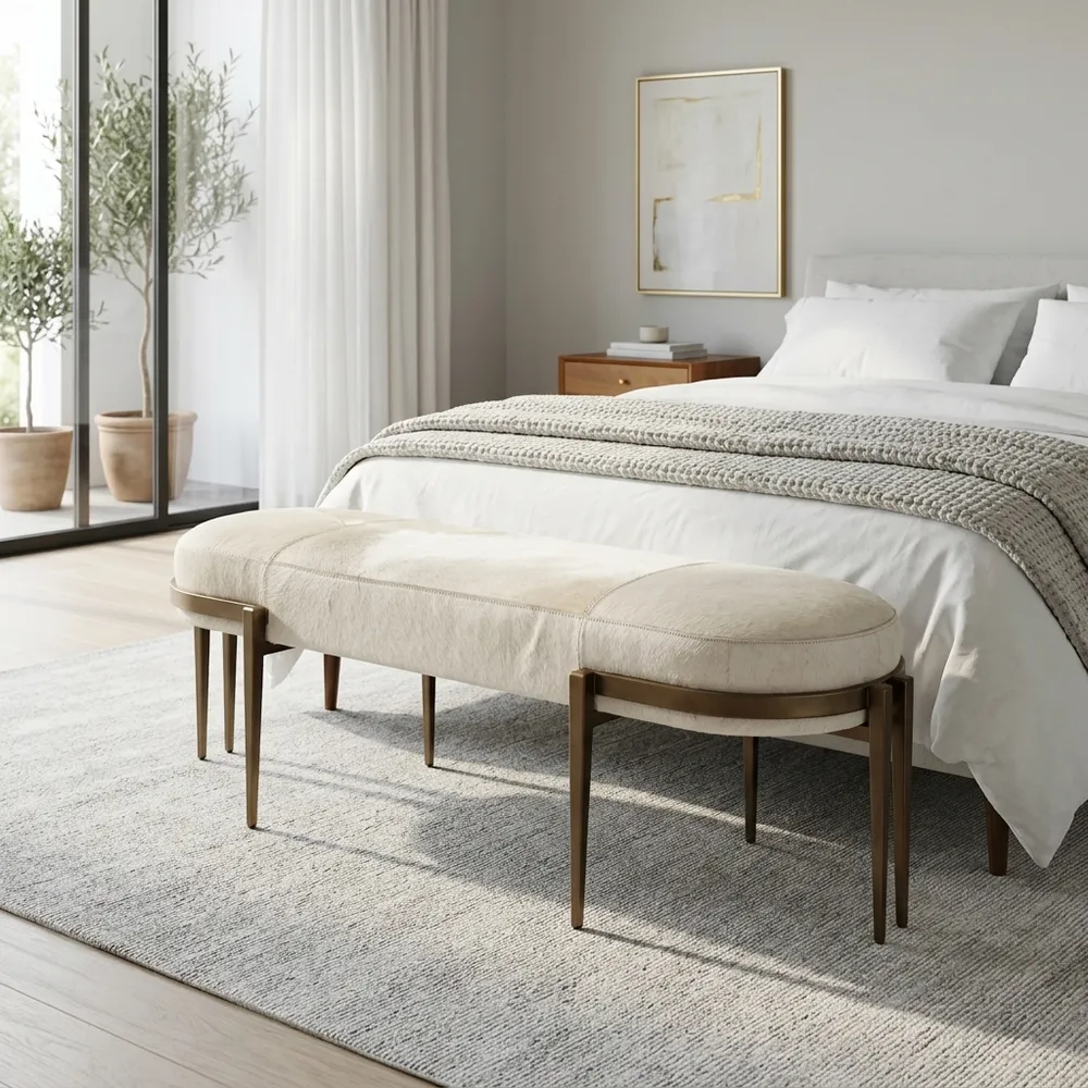 CROSBYFORD WHITE BENCH 19 (IN)
