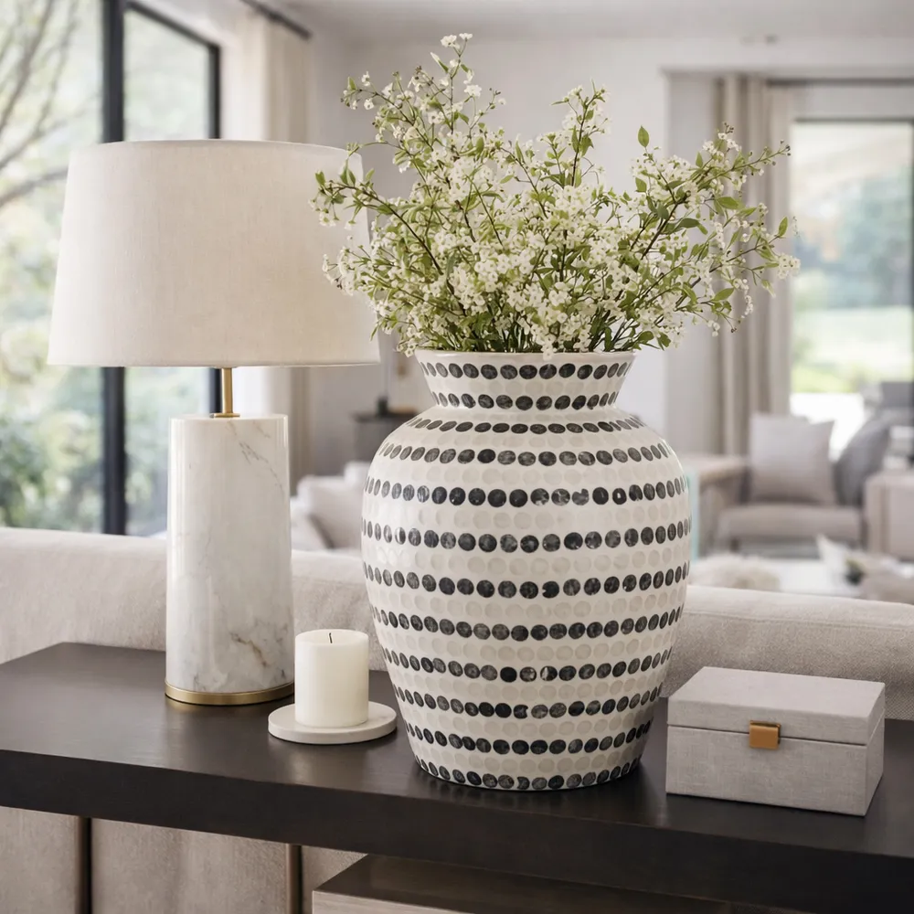 HACKETTBURN BLUE VASE 16 (IN)
