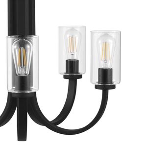 Melina 24'' Wide 5-Light Chandelier - Matte Black 2